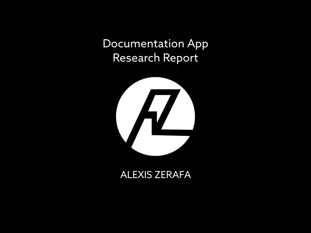 Documentation App research Report